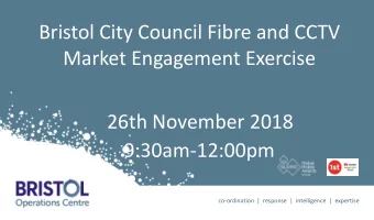 26th November 2018  9:30am-12:00pm  co-ordination  |  response  |  intelligence  |  expertise