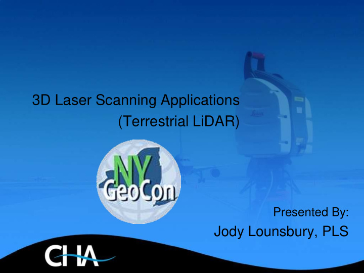 3d laser scanning applications terrestrial lidar