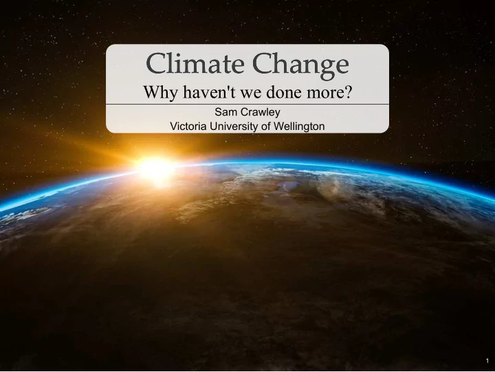 climate change climate change
