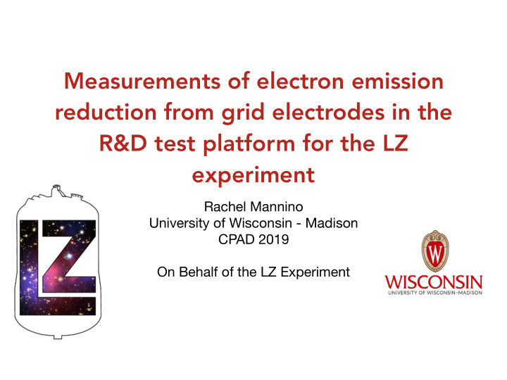 measurements of electron emission reduction from grid