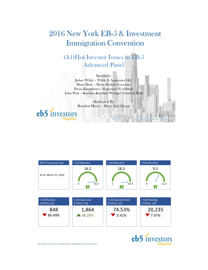 2016 new york eb 5 investment immigration convention