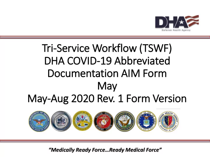 dha covid 19 abbreviated