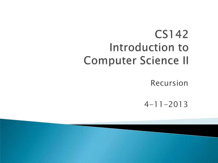 recursion