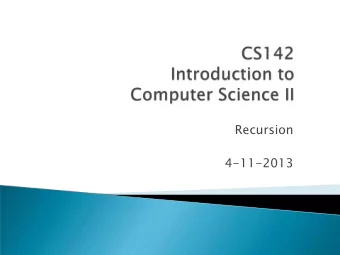 Recursion  4-11-2013  Clarkson Career Center Technical Careers: Preparation &amp;
