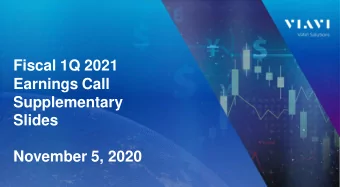 Slides  November 5, 2020  Cautionary Language Concerning Forward-Looking Statements  This