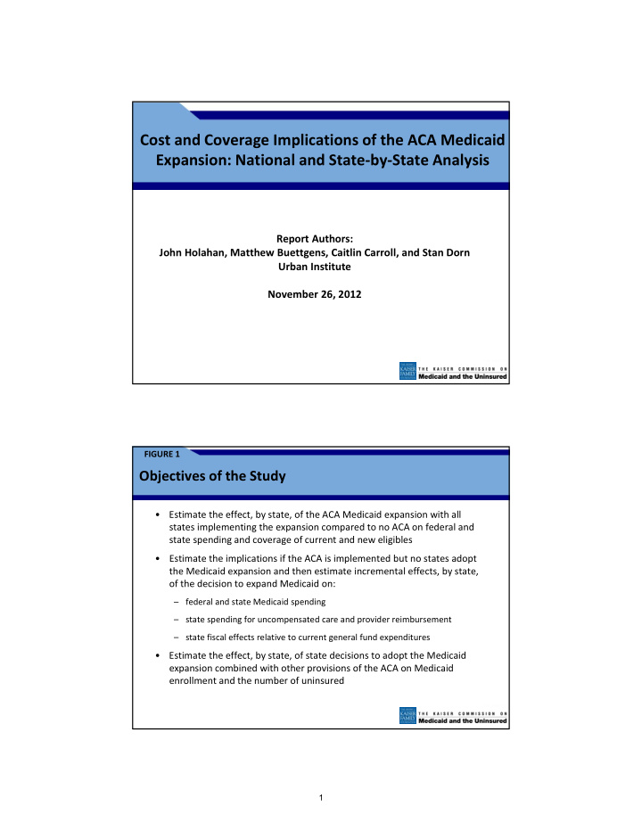 cost and coverage implications of the aca medicaid
