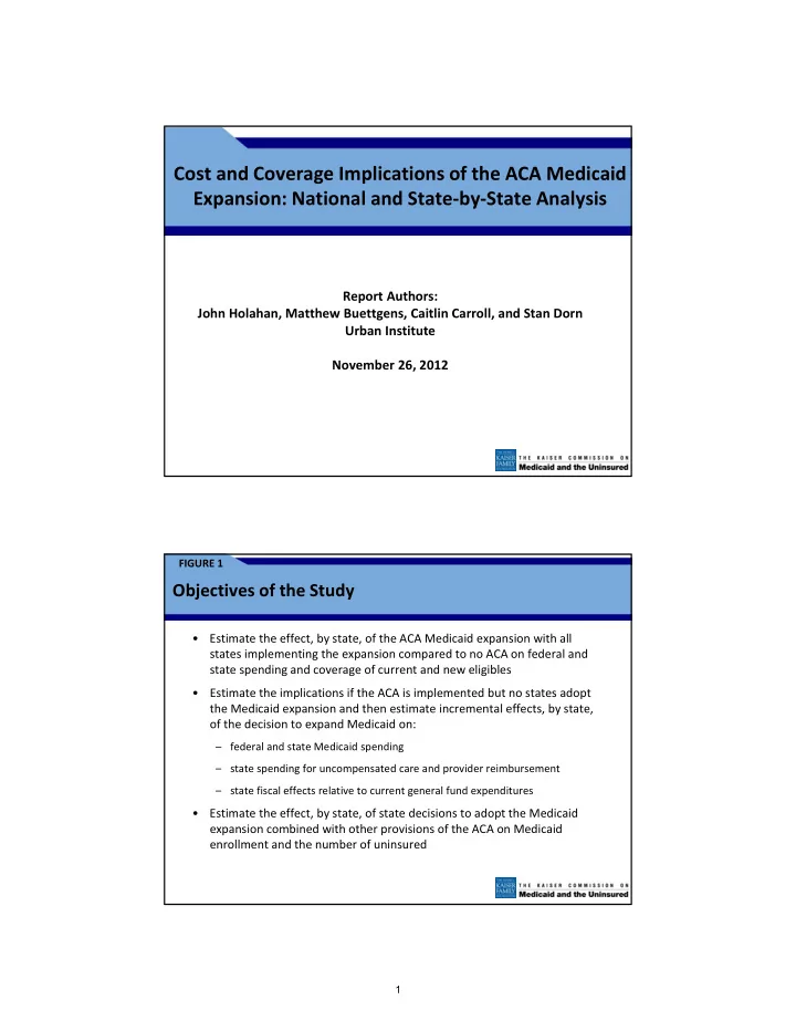 cost and coverage implications of the aca medicaid