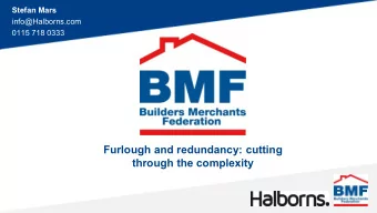 through the complexity  Can I start a redundancy process while  employees are on furlough?  ACAS