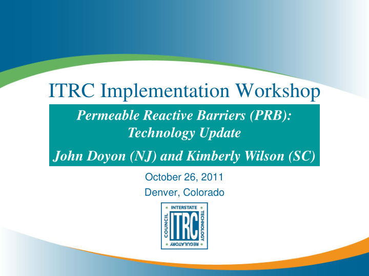 itrc implementation workshop