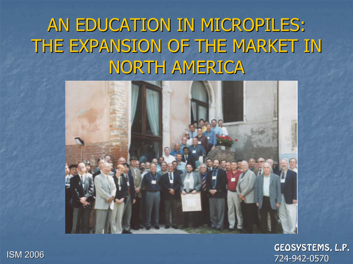 an education in micropiles an education in micropiles the
