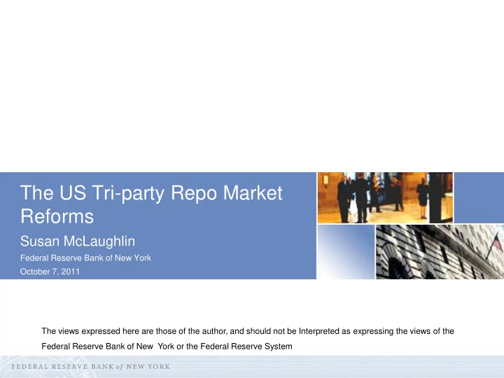 the us tri party repo market reforms