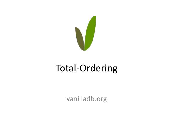 total ordering