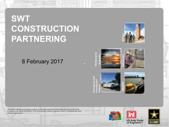 SWT  CONSTRUCTION  Military  PARTNERING  Multipurpose  Reservoirs  Hydropower  8 February 2017