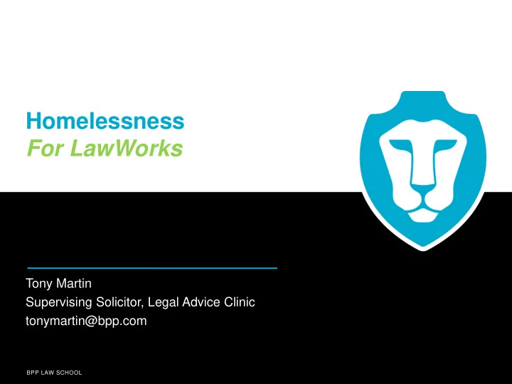 homelessness