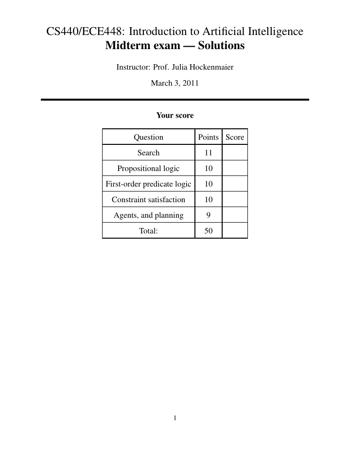 cs440 ece448 introduction to artificial intelligence