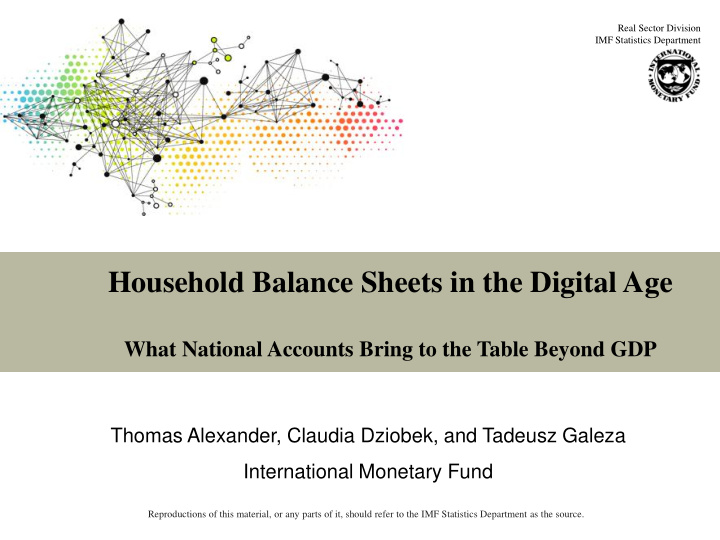 household balance sheets in the digital age