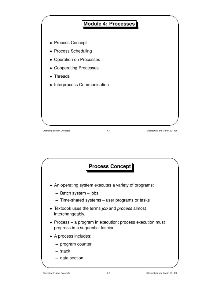 module 4 processes
