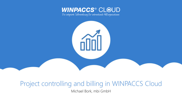 project controlling and billing in winpaccs cloud