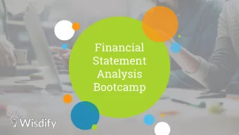 Statement  Analysis  Bootcamp  Financial  statement intro  Getting you one step closer to a  pocket