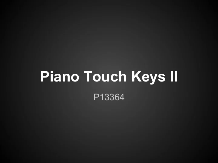 piano touch keys ii