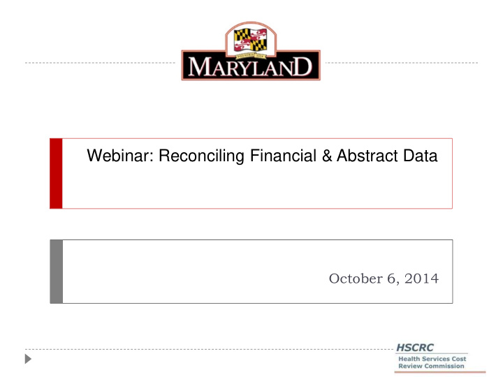 webinar reconciling financial abstract data