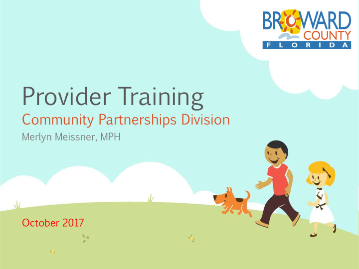 provider training