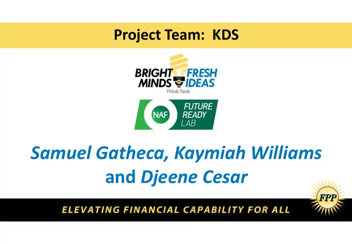 samuel gatheca kaymiah williams and djeene cesar non