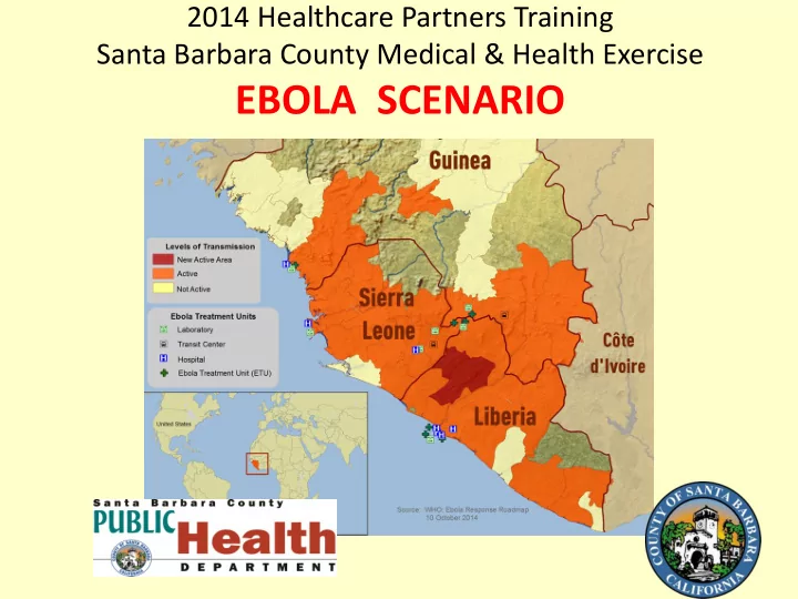 ebola scenario