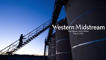 First-Quarte  ter 20  2020 Revie  iew  May 6,  6, 20  2020  2  3  4  5  6  7  8  9  10  10  11  12