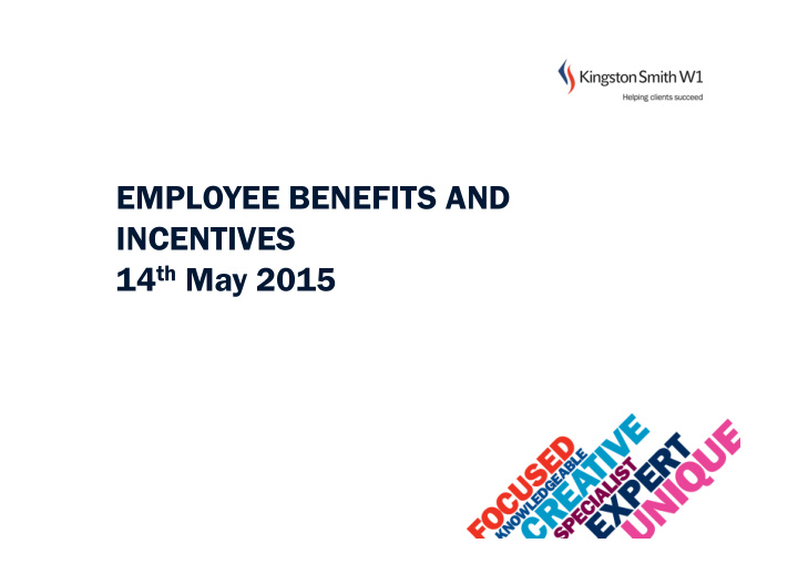 employee benefits and incentives 14 th may 2015 ksw1