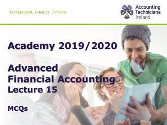 Advanced  Financial Accounting  Lecture 15  MCQs  Multiple Choice Questions  Question 2  10