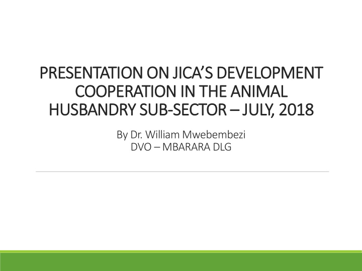 presentation on jica s development