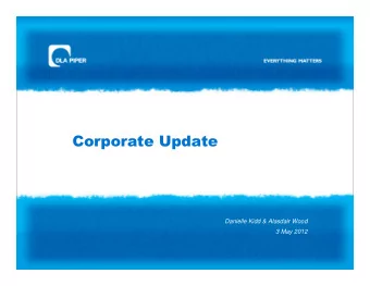 Danielle Kidd &amp; Alasdair Wood  3 May 2012