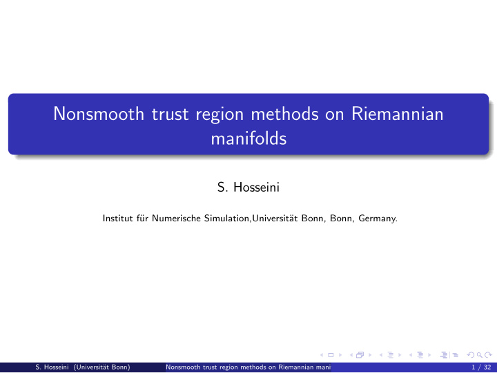 nonsmooth trust region methods on riemannian manifolds