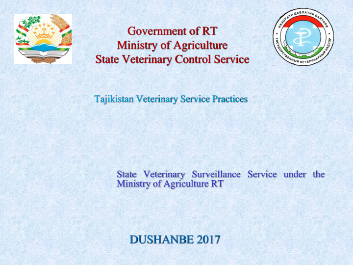 state veterinary surveillance service under the ministry