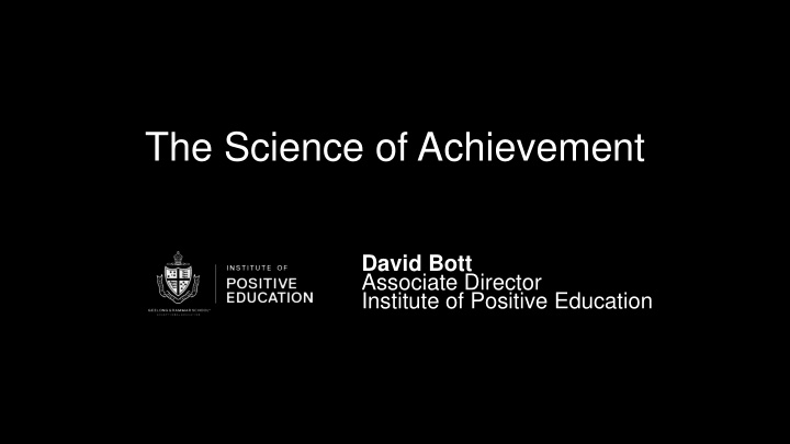 the science of achievement
