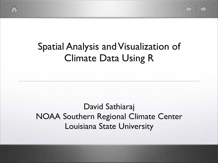 spatial analysis and visualization of climate data using r