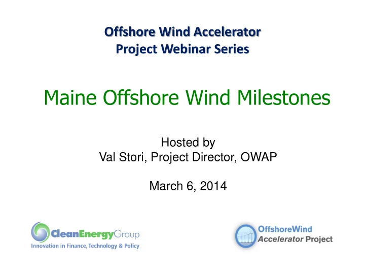 maine offshore wind milestones