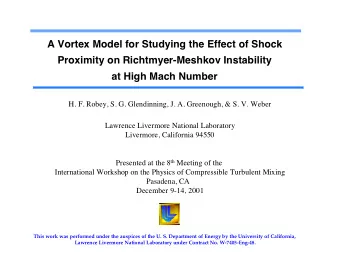 A Vortex Model for Studying the Effect of Shock  Proximity on Richtmyer-Meshkov Instability  at