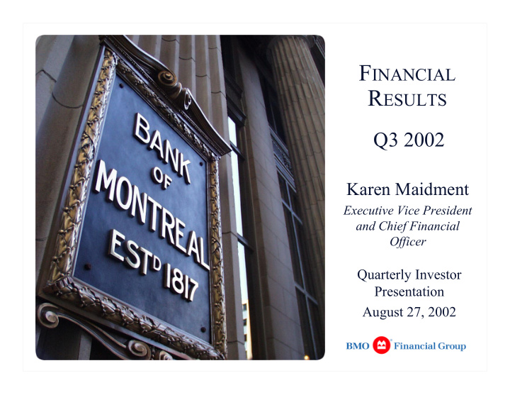 q3 financial snapshot