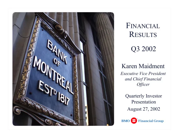 q3 financial snapshot