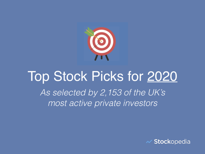 top stock picks for 2020
