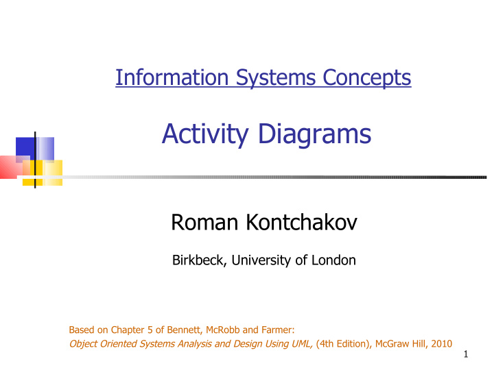 activity diagrams