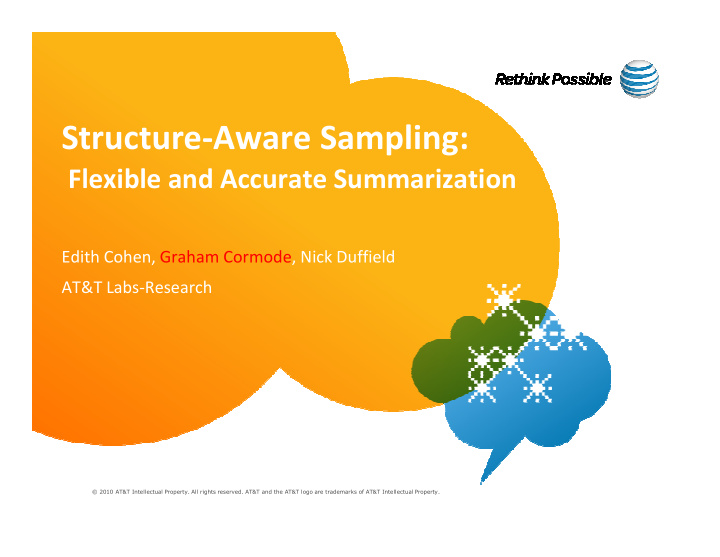 structure aware sampling