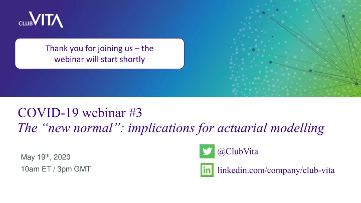 covid 19 webinar 3