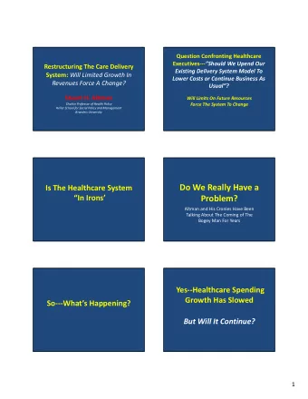 Do We Really Have a Is The Healthcare System In Irons  Problem? Altman and His Cronies Have