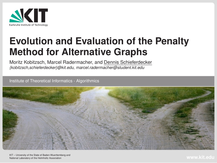 evolution and evaluation of the penalty method for