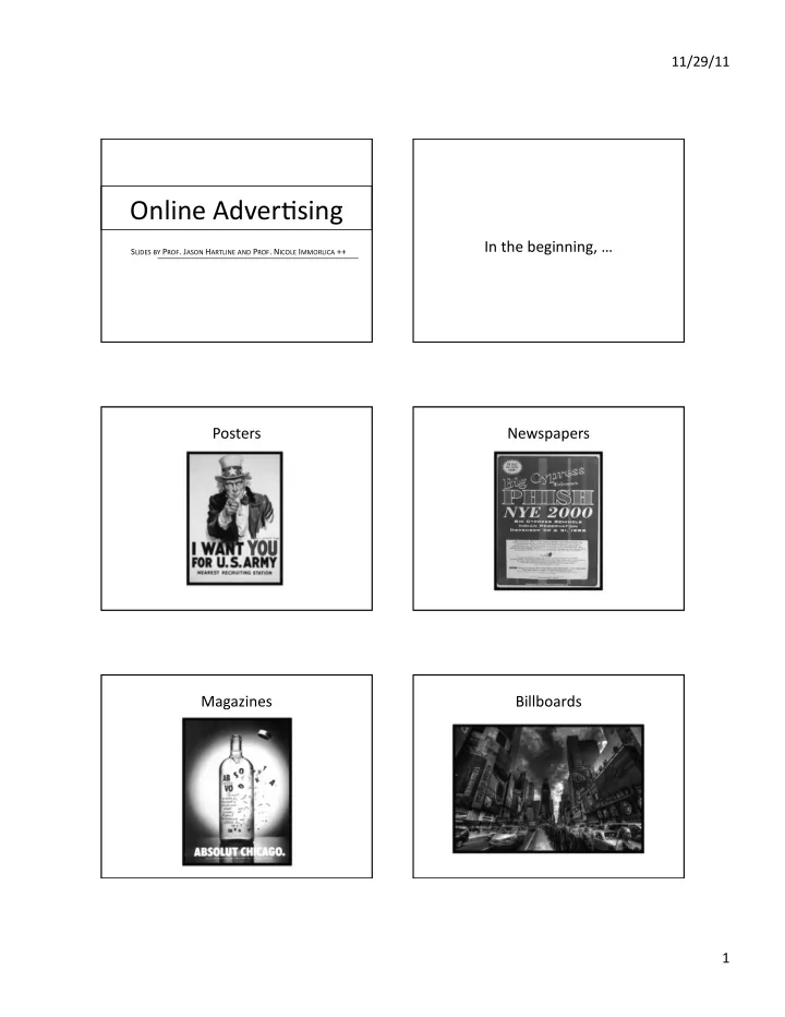 online adver sing