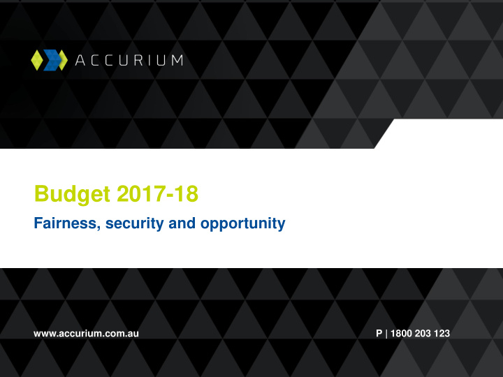 budget 2017 18