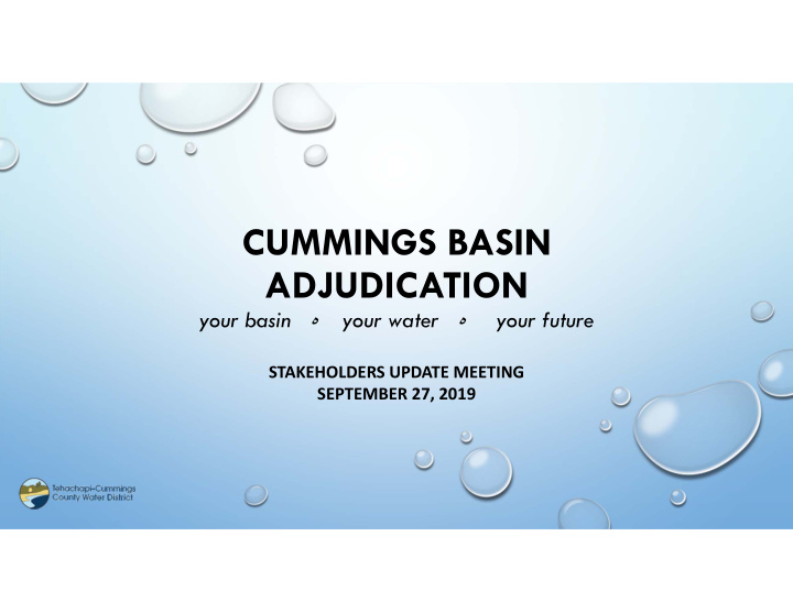 cummings basin adjudication